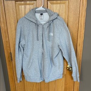The North Face Heather Gray Fleece Hoodie